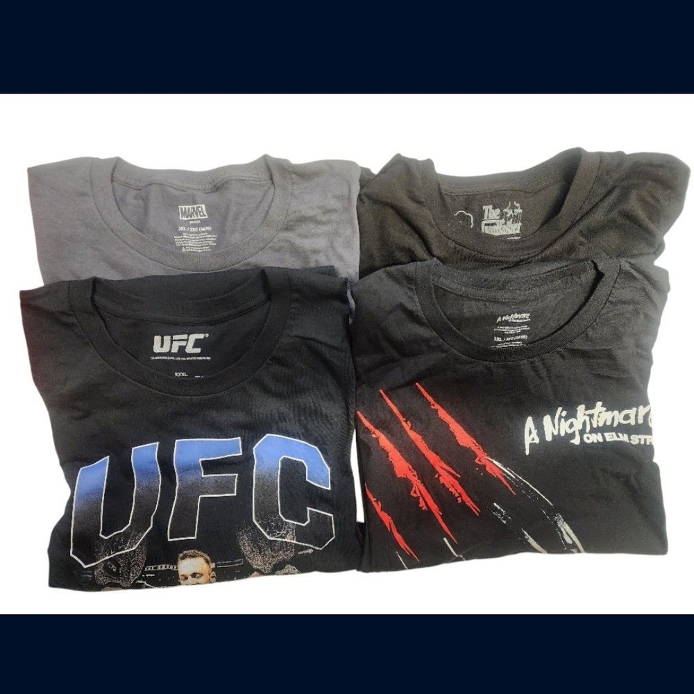 Men's 3XL Graphic Tees Lot of 4